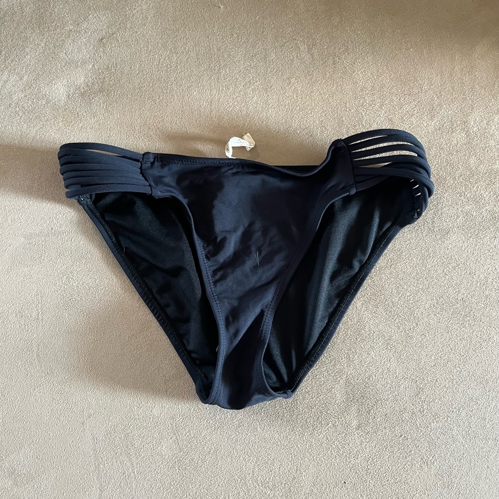 Garage - Black Strappy Bikini Bottom
